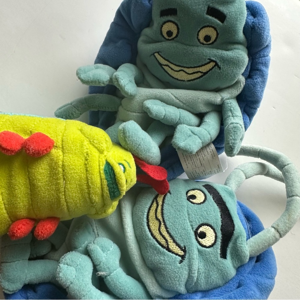 Adorable Disney Bug’s Life Bundle with Plush Tuck, Roll, Heimlich, & Hopper! - Picture 4 of 15